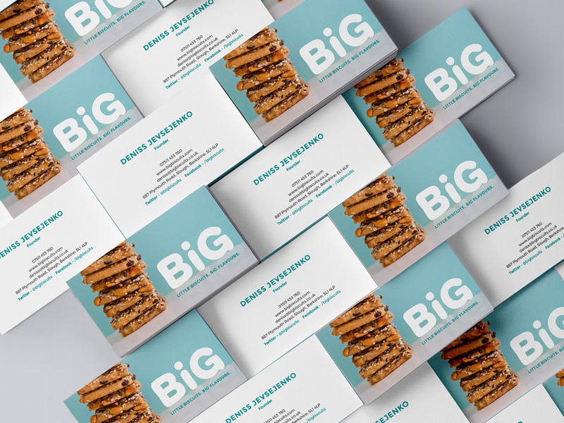 Photos on business cards healthy blue graphic design tyler hendy biscuits business cards