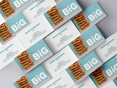 Photos on business cards biscuits blue business cards design graphic healthy tyler hendy