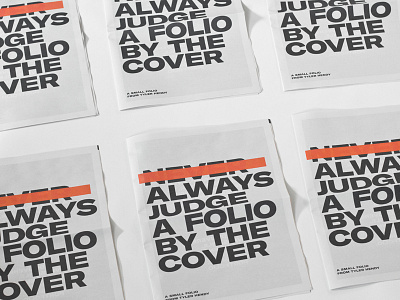 Always judge a folio by it's cover