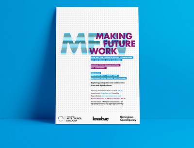 Making Future Work // Poster brand design branding design identity identity design logo poster design