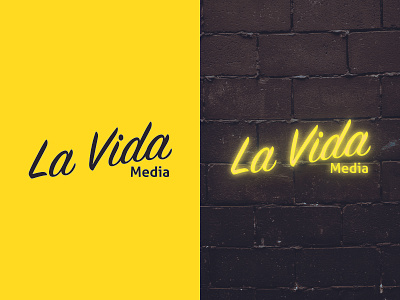 La Vida Media Logo showcase brand identity branding design illustration media media logo tv app vector