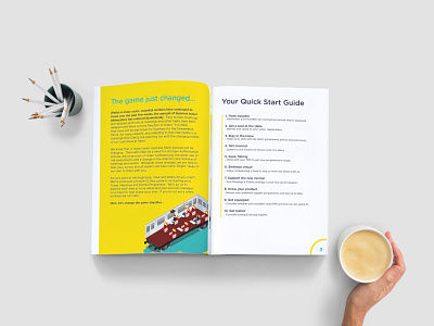Clarity - Quick Start Guide 2 brand identity branding brochure brochure design brochure mockup design magazine magazine design minimal