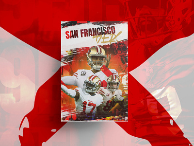 Playoff Season - San Francisco 49ers brand identity branding design event football grunge illustration nfl photoshop poster