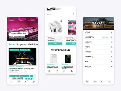 "GARAGE" App Concept app design mobile app mobileapp ui ux