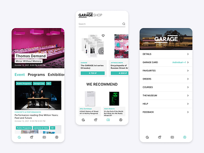 "GARAGE" App Concept