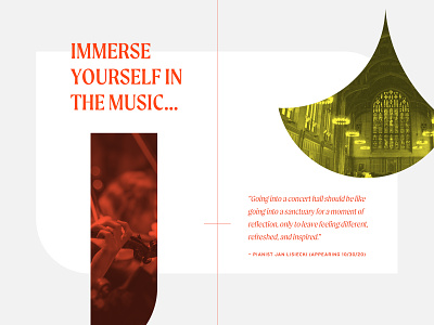 Princeton University Concerts Detail classical layout minimal music princeton university ui website