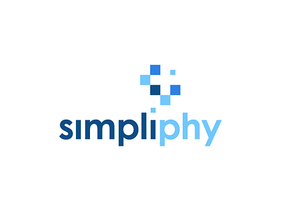 Simpliphy Finalist blue compensation cross logo medical negative space physician simple simplify