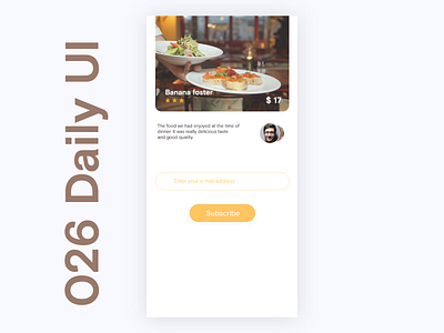026 Daily UI - Subscriber arulmanni daily ui design typography ux