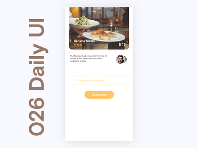 026 Daily UI - Subscriber