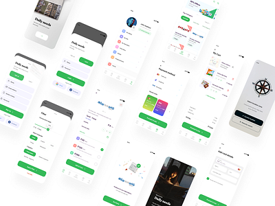Daily needs - App concept android app app apple arulmani daliy needs design green icon ios milk newspapers offer banner order payment subscription typography ui ux