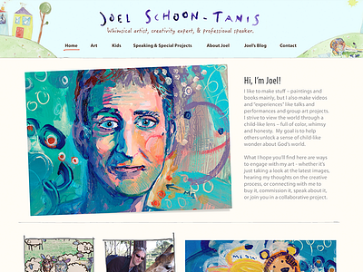 Local Artist Website - Joel Schoon Tanis art painting website