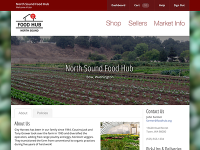 Food Hub Software Design design ui webapp