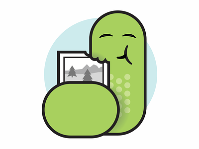 Inchworm Illustration cartoon icon illustration product software