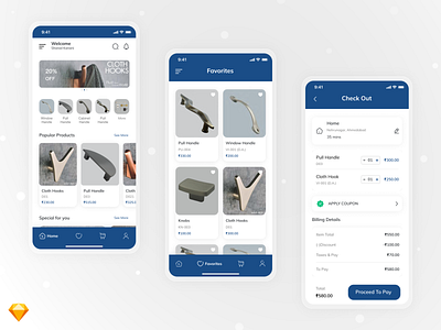 Interior App Design app check out screen design favorites screen home screen interior mobile app design sketch typography ui ui ux ux