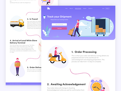 Delivery Website app behance branding delivery delivery website design dribbble graphic design illustration linkdin logo motion graphics shipping typography ui ux vector website design