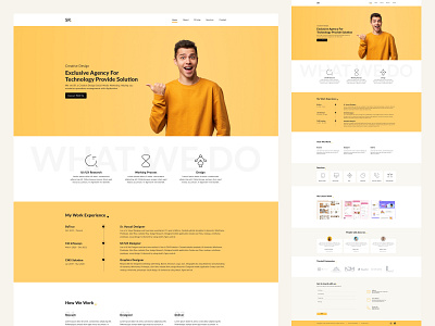 Portfolio Landing Page app banner behance design designer dribbble figma home page landing page portfolio portfolio website slider typography ui ui design ux ux design web webdesign website