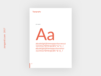 Lato Regular brand brand guidelines branding branding guide lato paper type typography