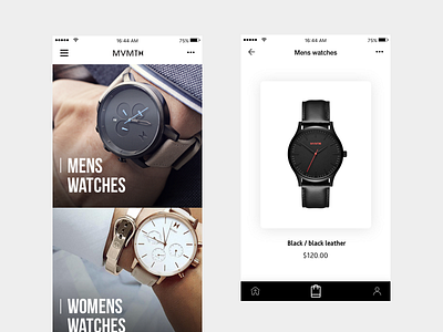 Watch App android app ecommerce fashion ios mvmt product watch watch shop watches