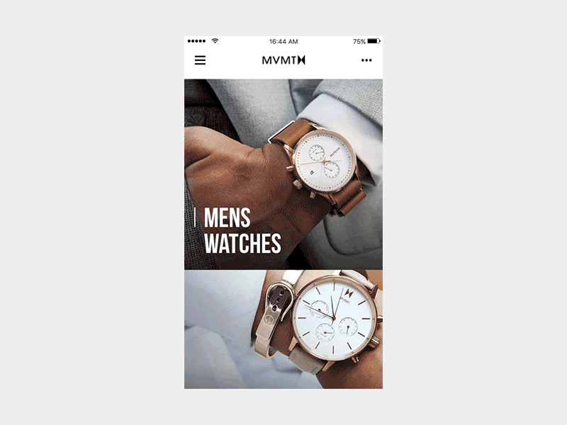 Watch App ecommerce fashion mvmt shop watch watch app