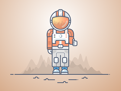 Space Dude astronaut cosmonaut discovery mars martian planet space spaceman the martian