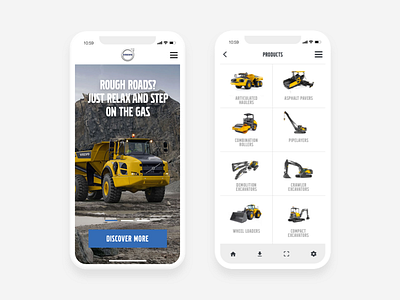 New Volvo Construction Vehicle App app construction ecommerce iphone 10 iphone x product volvo