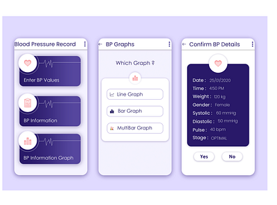 Application UI app app design application blood pressure design ui ui design