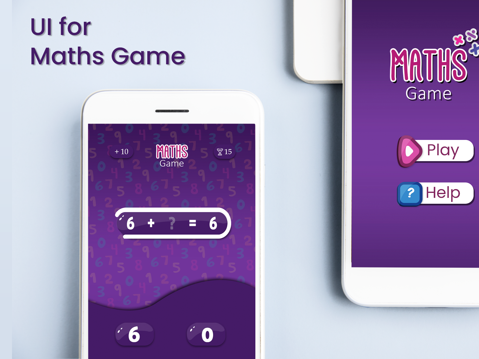 Maths Game UI by Deeksha on Dribbble