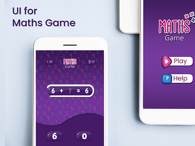 Maths Game UI design game ui maths game ui