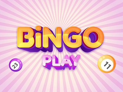 Bingo play editable text effect with game style