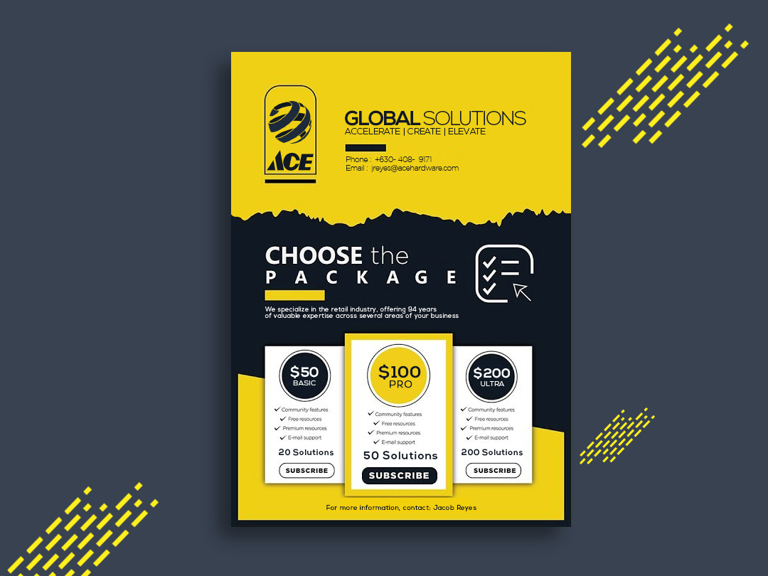 Corporate Package Flyer Design by Sufyan on Dribbble