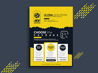 Corporate Package Flyer Design accelerate brand agency brand design branding design branding identity branding studio bright flyer corporate flyer create elevate flyer design flyer template global solutions identity package flyer startup branding stationery stationery design yellow flyer