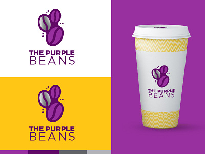 The Purple Beans Logo Design beans brand agency brand architect brand design brand identity branding branding studio corporate identity drink fastfood gradient logo design logo marks milkshake soft drink startup branding