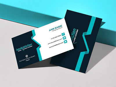 korAddiction - Business Cards 3d 3d business card address brand design branding business card business card design business card mockup business card template business cards colorful company branding email flat business card icons phone number simple business card stationery stationery design website