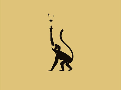 Monkey animal chimpanzee creative design logo logotype monkey monkey logo simple vector