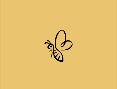 Bee logo bee bee logo branding creative honey honey bee logo honeybee honeylogo lines logo minimal simple