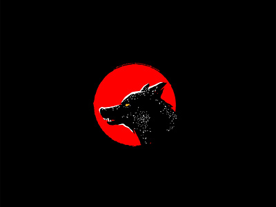 Wolf logo bloodmoon creative design horror illustration logo logotype werewolf wolf wolf logo