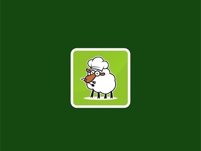 Sheep Chef animal application art character comic food icon logo sheep