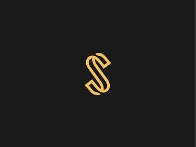 S Monogram creative design gold icon letter lettering logo monogram s simple