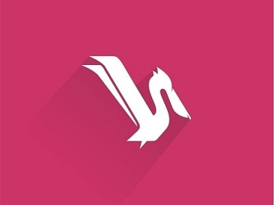 Pelican Icon app creative design icon logo minimal pelican pink simple