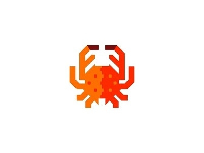 Crab Icon app crab creative design icon logo minimal red sea simple