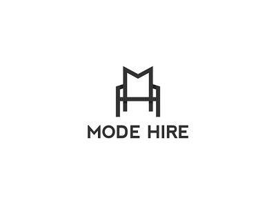 Mode Hire chair creative design furniture home letter lines logo minimal monogram simple