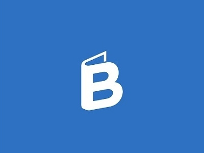 BookUApp icon b book creative design icon letter lettering logo monogram simple