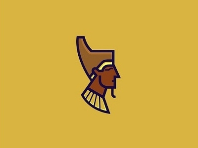 Pharaoh ancient character creative design egypt god gold lines logo pharaoh simple