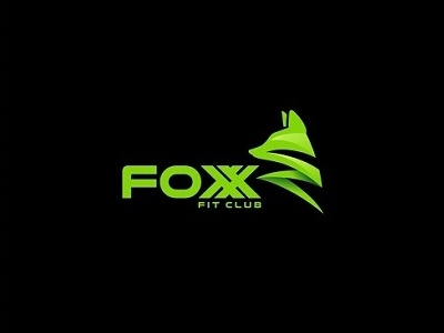 Foxx Fit Club creative design fitness fox foxy gym logo