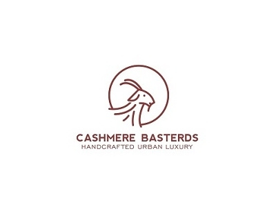 Cashmere Basterds abstratct animal cashmere creative design fashion goat lines logo minimal red simple