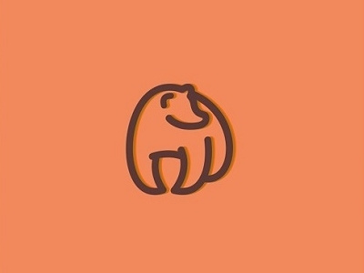 Bear animal bear creative design grizzly icon lines logo minimal simple
