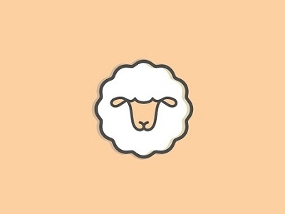 Sheep icon animal creative design icon lines logo minimal sheep simple