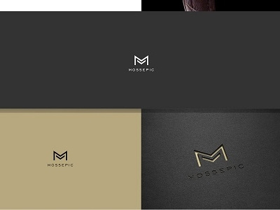 Mossepic creative design lines logo luxury m minimal simple watch