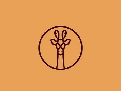 Giraffe africa animal creative design giraffe lines logo minimal simple