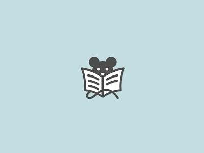 Mice creative design lines logo media mice minimal mouse newspaper